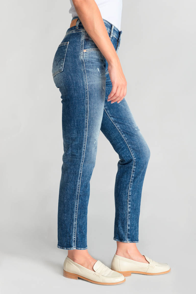 Jeans 400/17 mom Quers high waist 7/8 destroy blau Nr.3