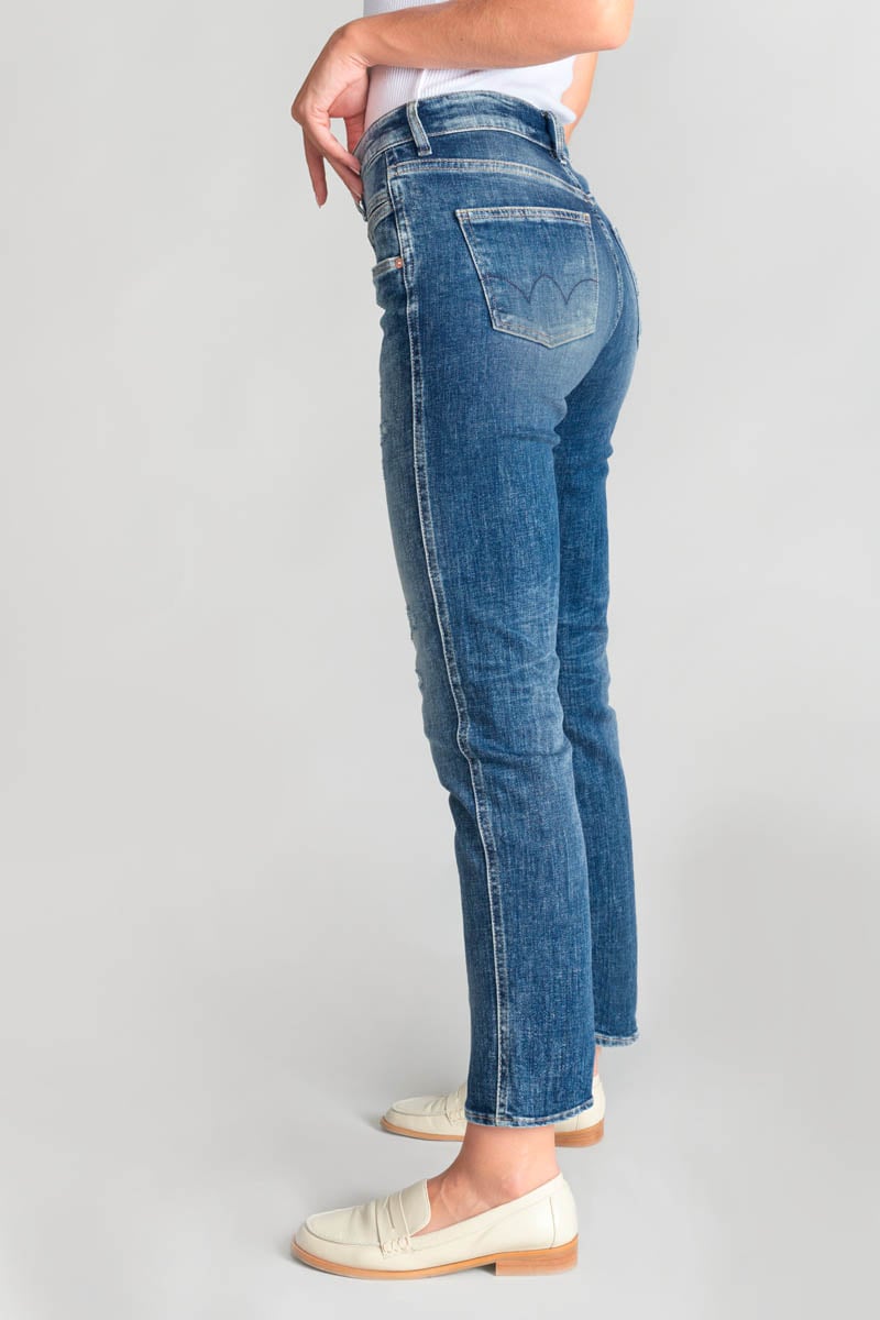 Jeans 400/17 mom Quers high waist 7/8 destroy blau Nr.3