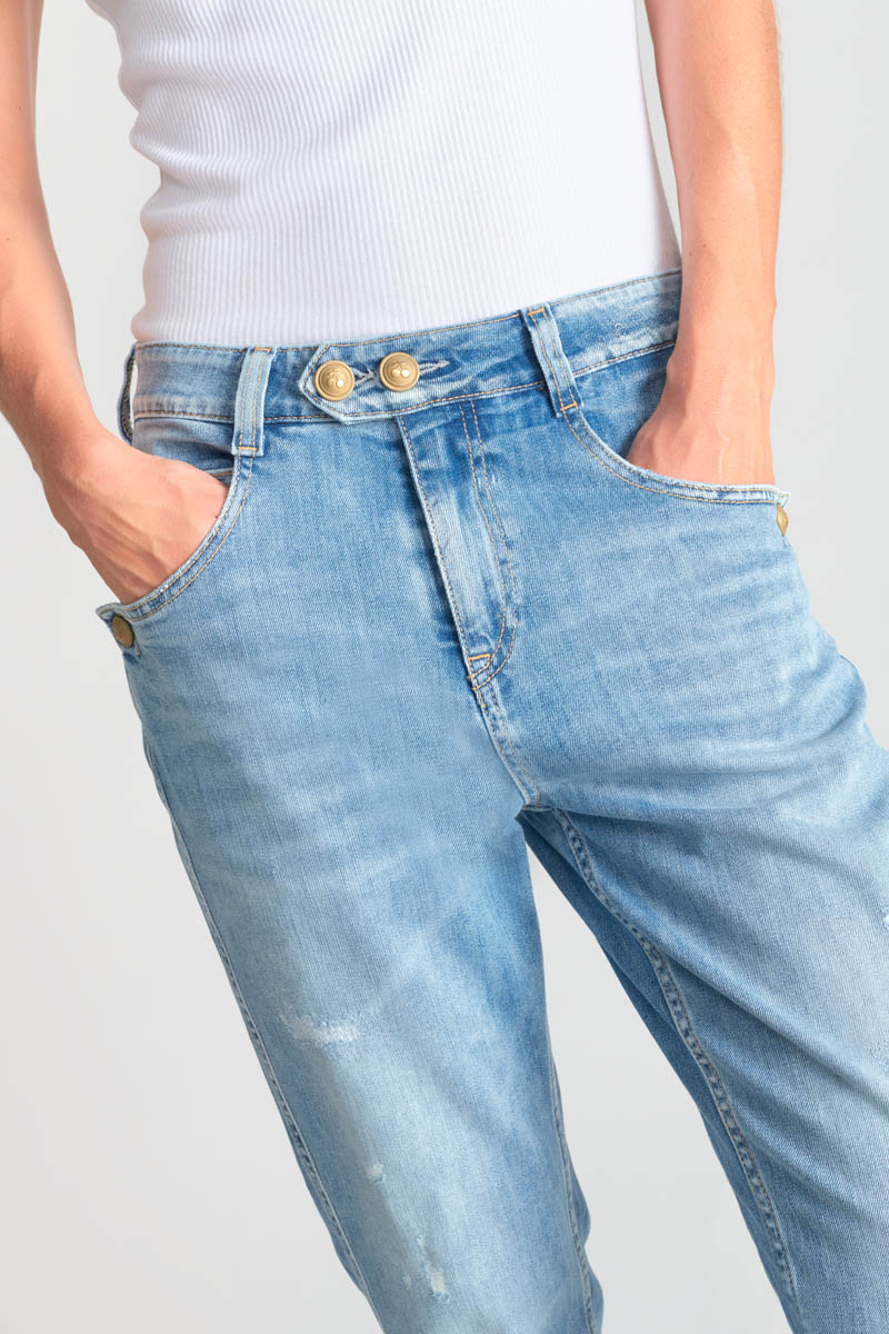 Jeans 400/60 girlfriend Mana high waist destroy blau Nr.5