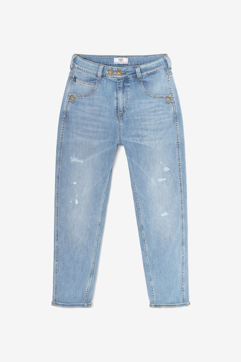 Jeans 400/60 girlfriend Mana high waist destroy blau Nr.5