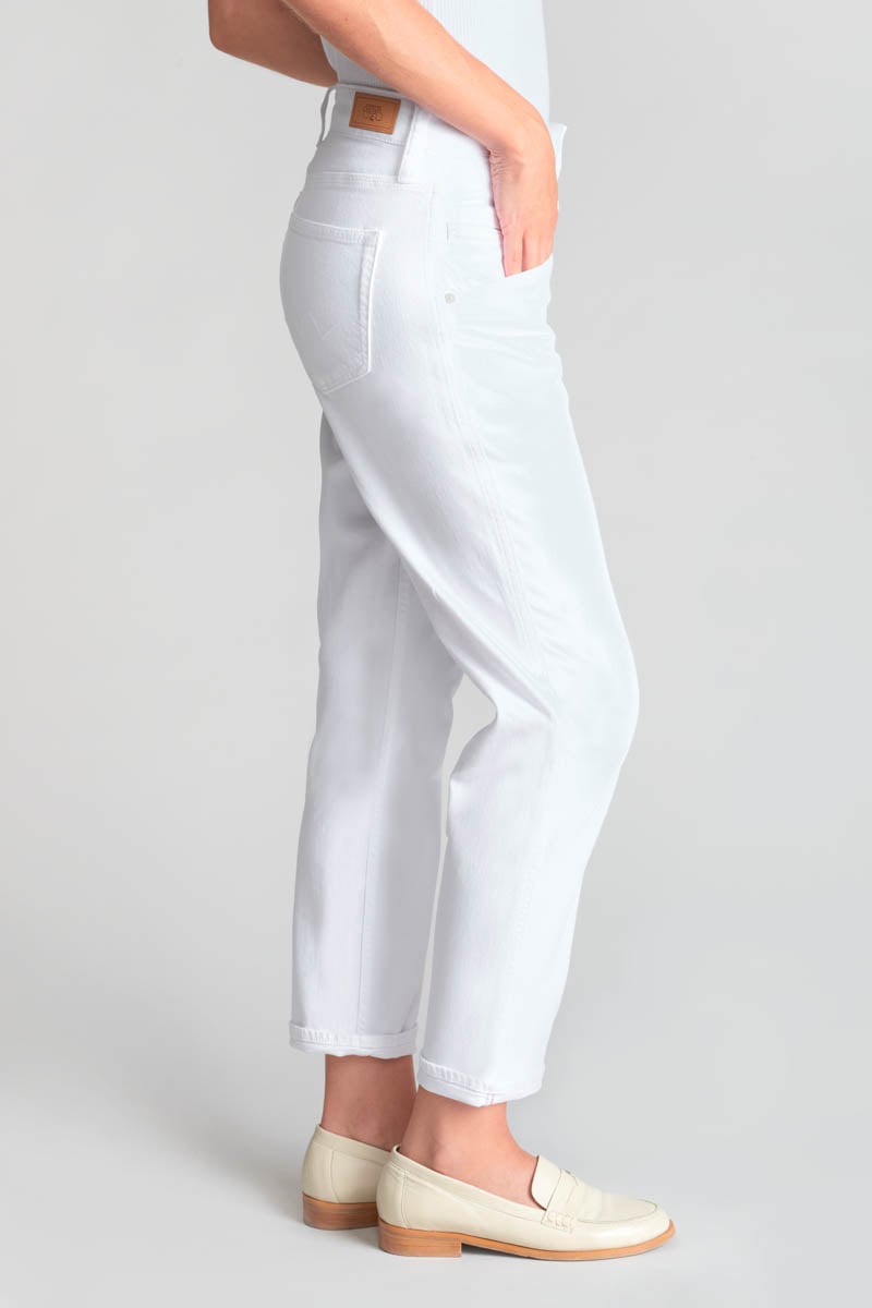 Jeans 400/60 girlfriend Thil high waist weiß 
