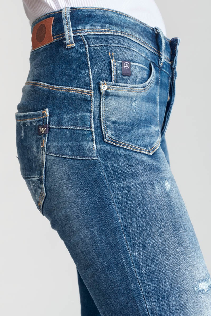 Jeans pulp slim Lem high waist 7/8 destroy blau Nr.2