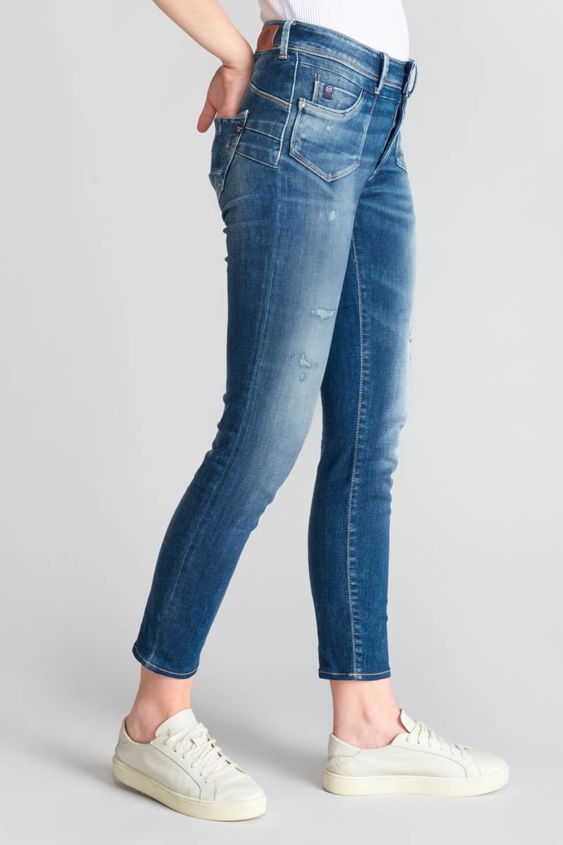 Jeans pulp slim Lem high waist 7/8 destroy blau Nr.2