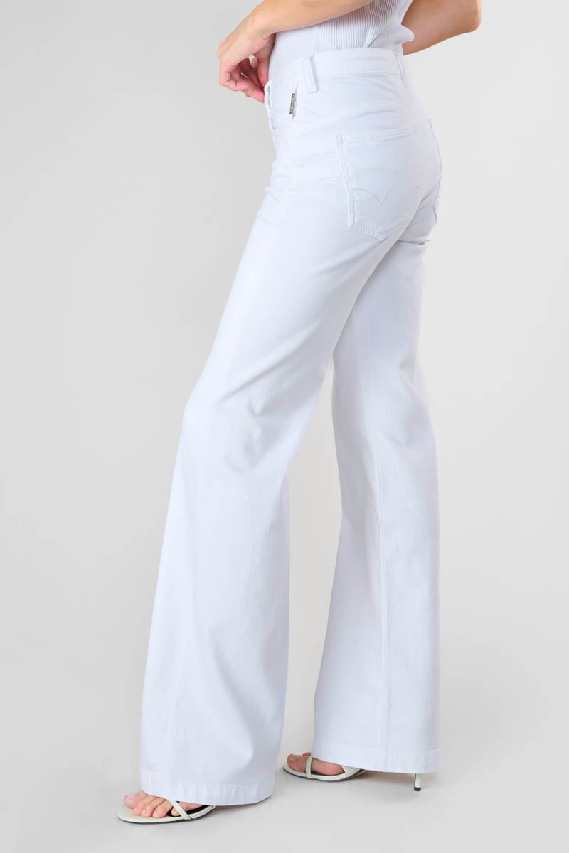 Jeans pulp flare Maes high waist weiß 
