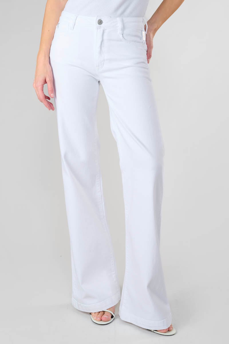 Jeans pulp flare Maes high waist weiß 