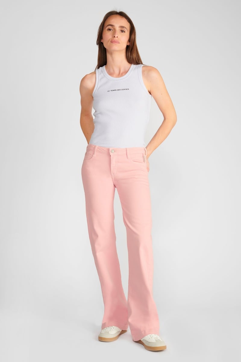 Jeans flare Maes rosa