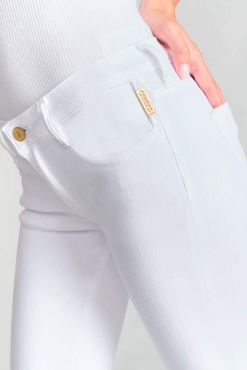 Jeans power skinny 7/8 weiß 