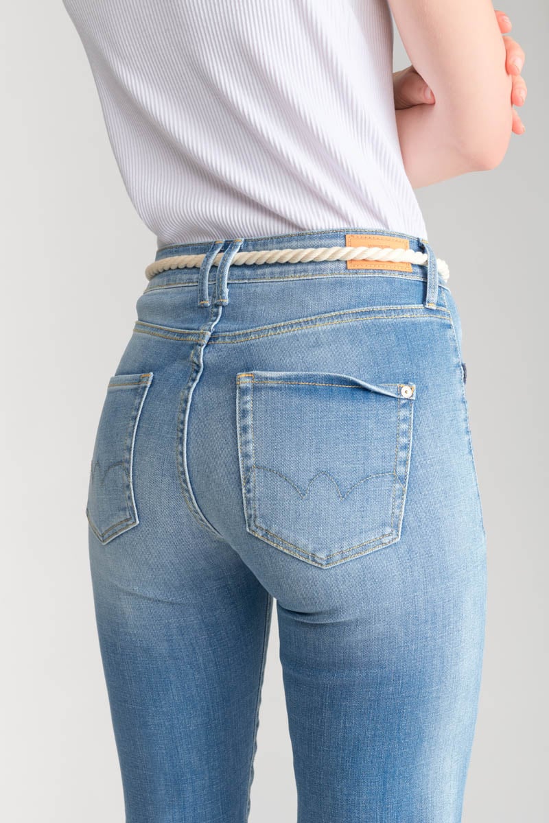 Jeans Pricilia high waist 7/8 destroy blau Nr.4