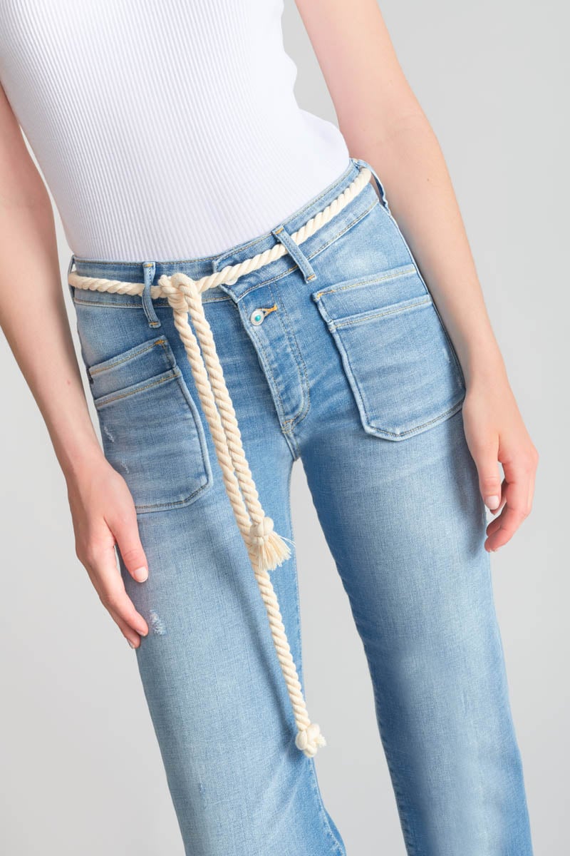 Jeans Pricilia high waist 7/8 destroy blau Nr.4