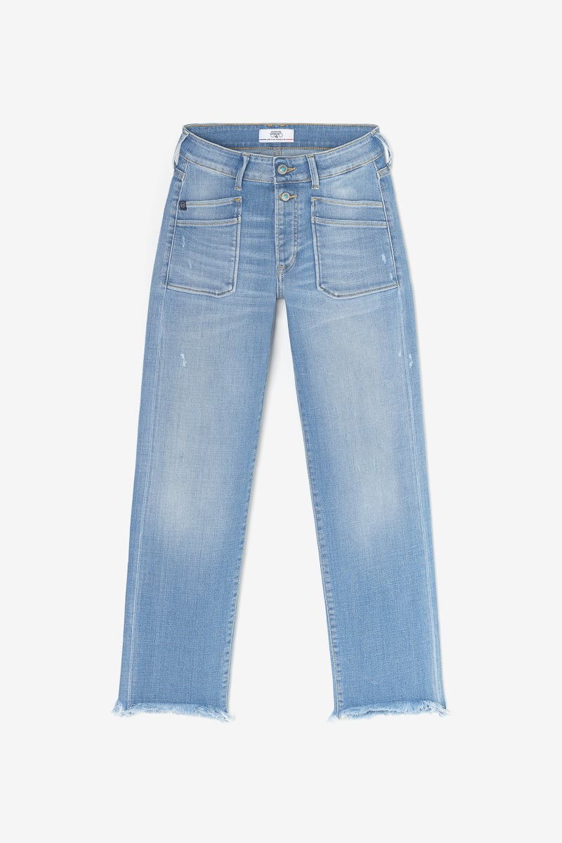 Jeans Pricilia high waist 7/8 destroy blau Nr.4