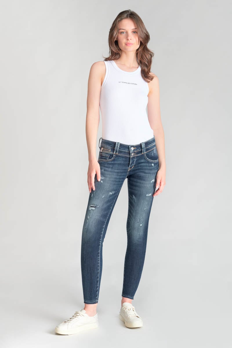 Jeans pulp slim Snap 7/8 destroy blau Nr.3