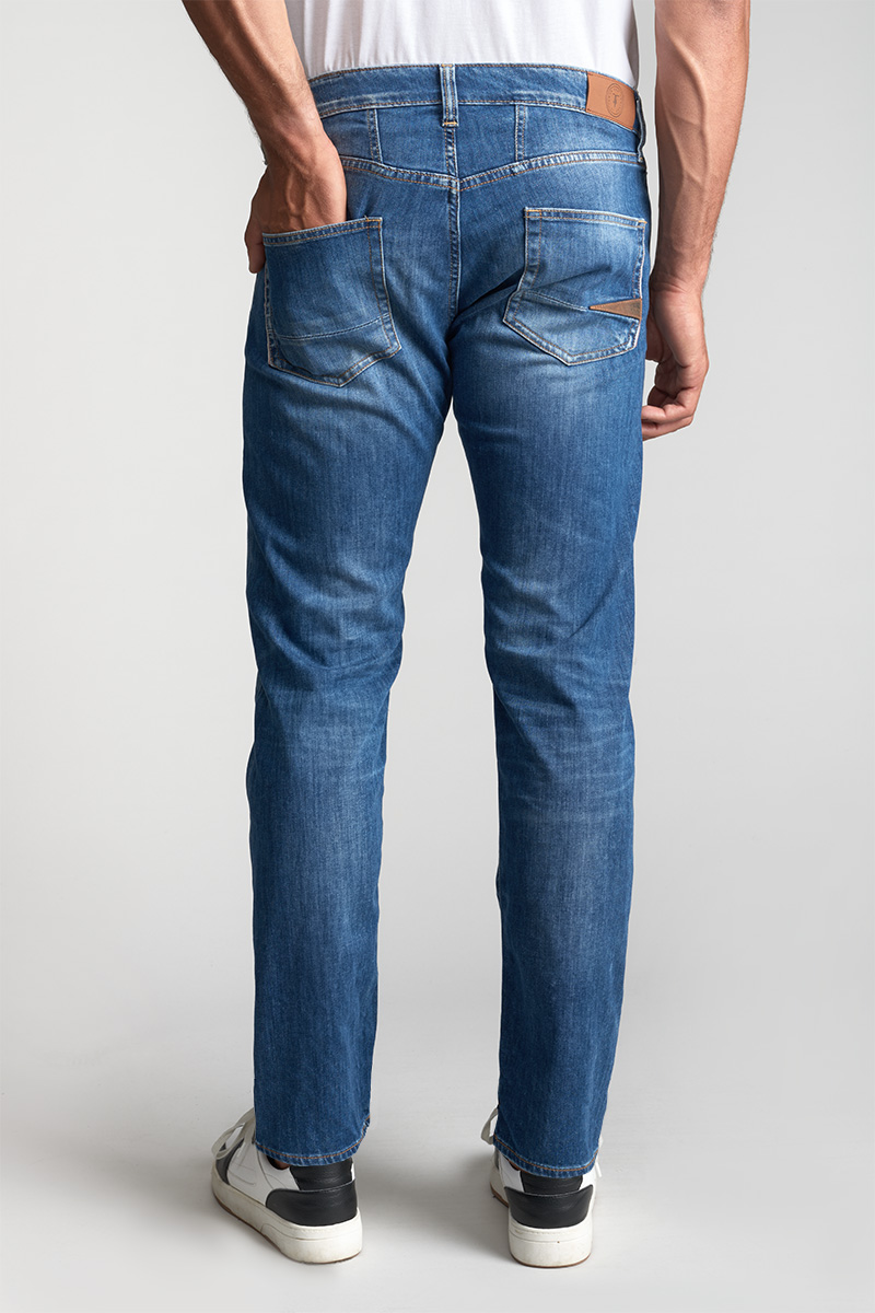 Jeans 700/22 regular light denim Basic blau Nr.2