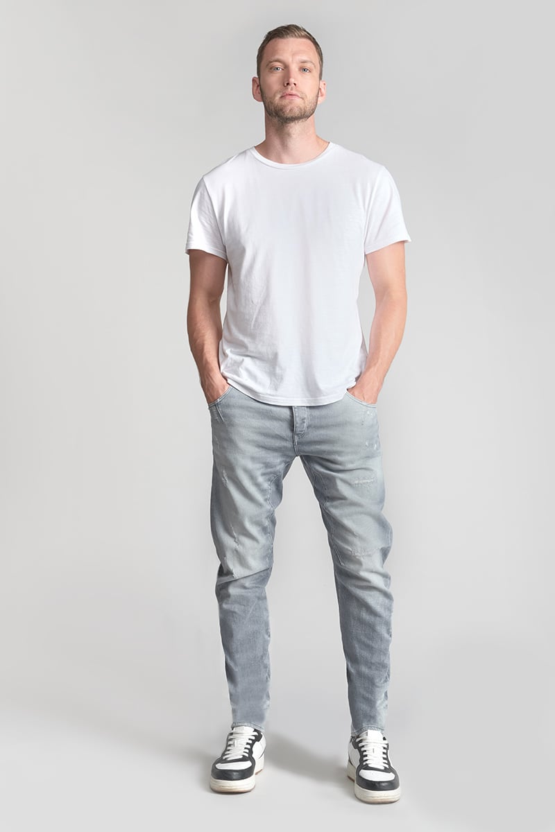 Jeans 900/03 tapered twisted Alost destroy grau Nr.3