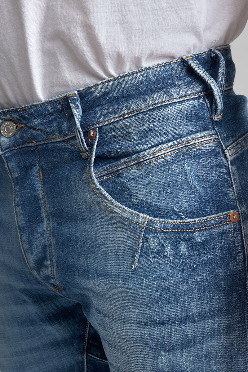 Jeans 900/03 tapered twisted Locarn destroy blau Nr.3