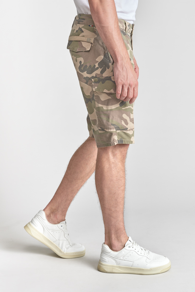 Bermuda-short Camo in weiß