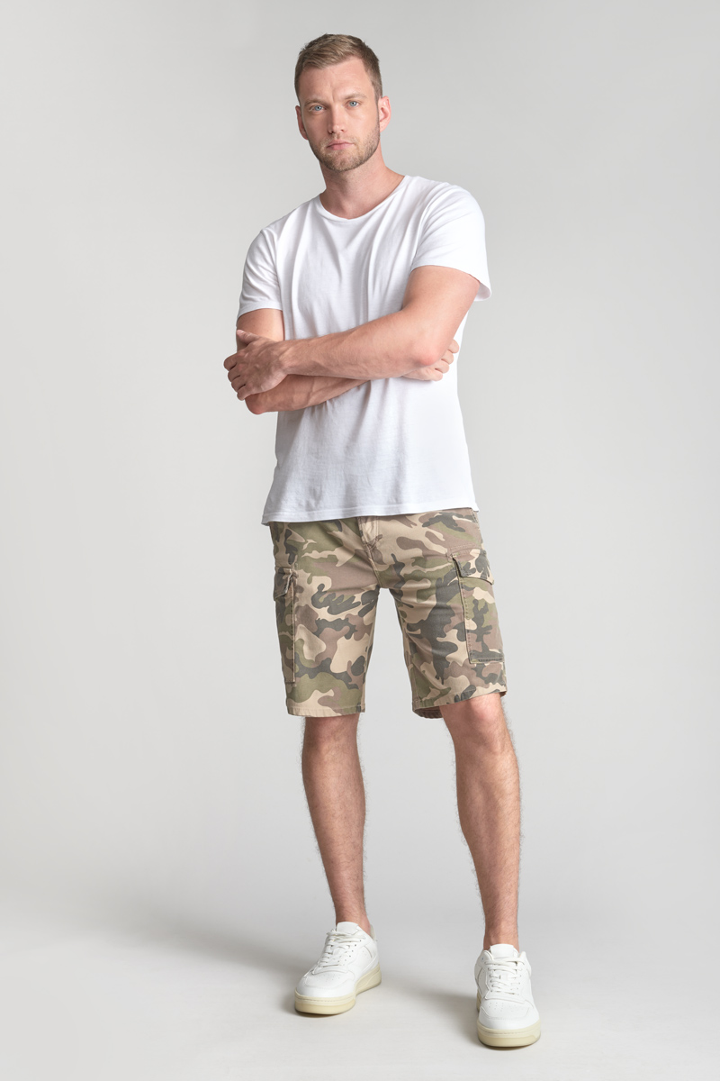 Bermuda-short Camo in weiß
