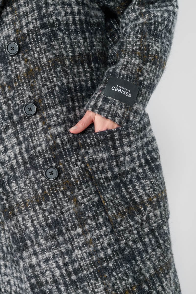 Mantel Aklys in schwarz