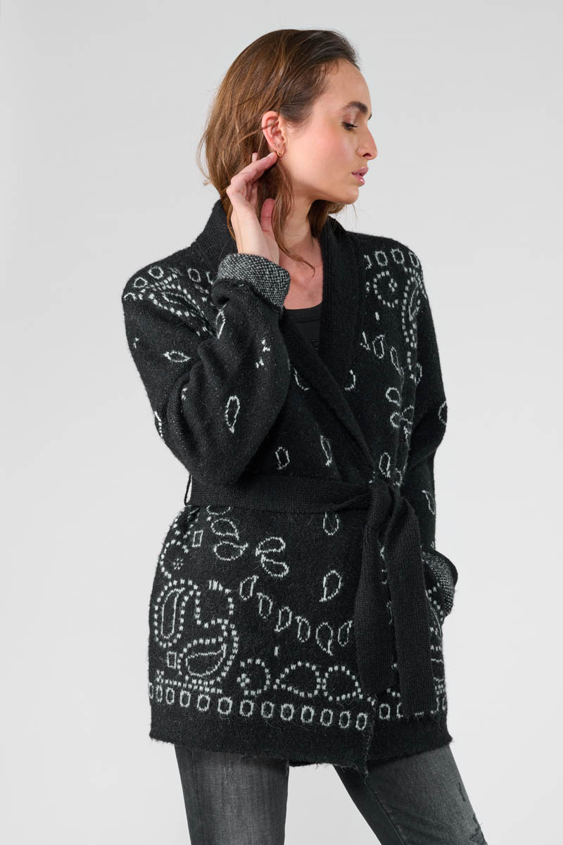 Cardigan Bao in schwarz