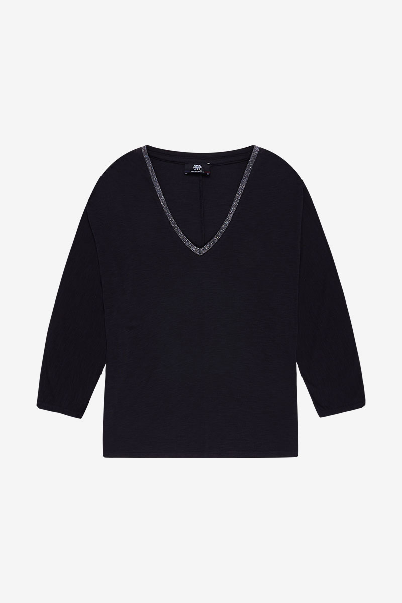 T-shirt Cepada in schwarz