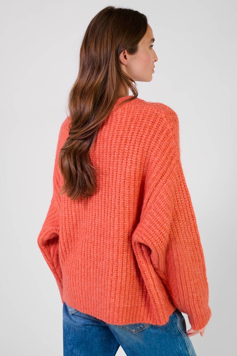 Pullover Flower in rot