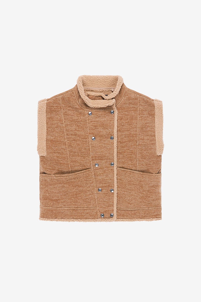 Ärmellose jacke Fuji in grau