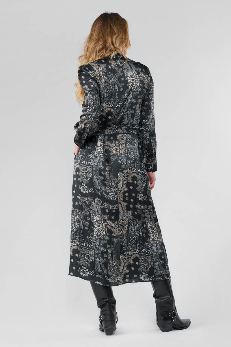 Langes kleid Seraphy in schwarz