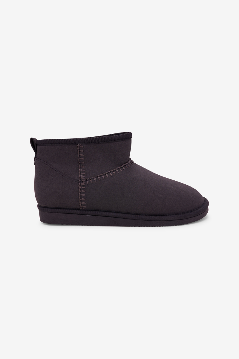 Snow Boots gefüttert in schwarz