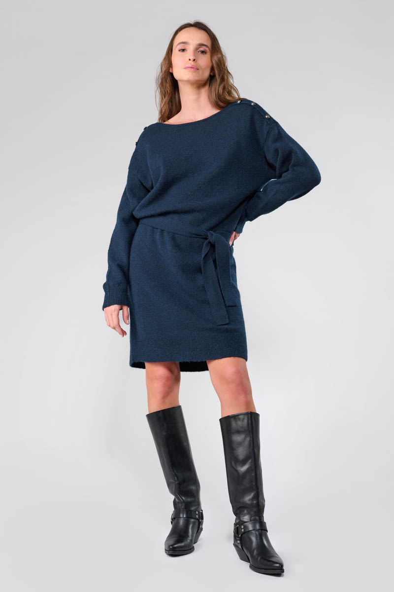 Kleid Tortanq in blau