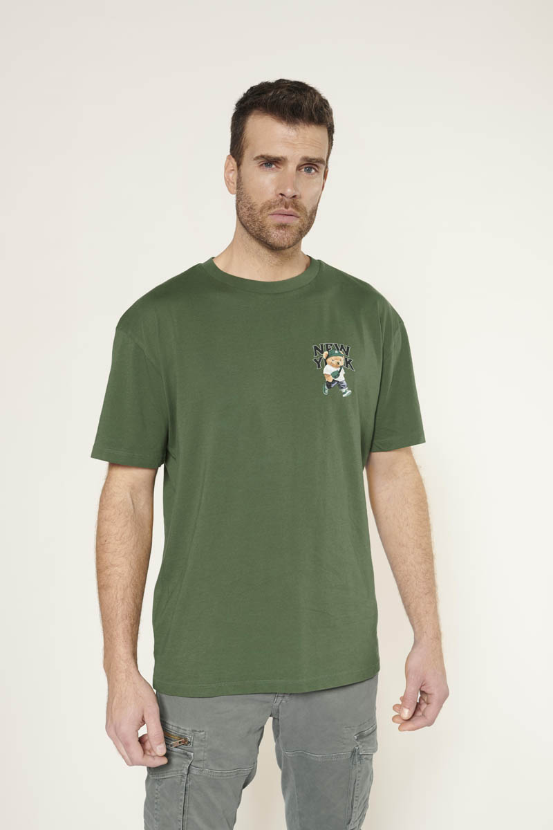 T-shirt Bam in grün