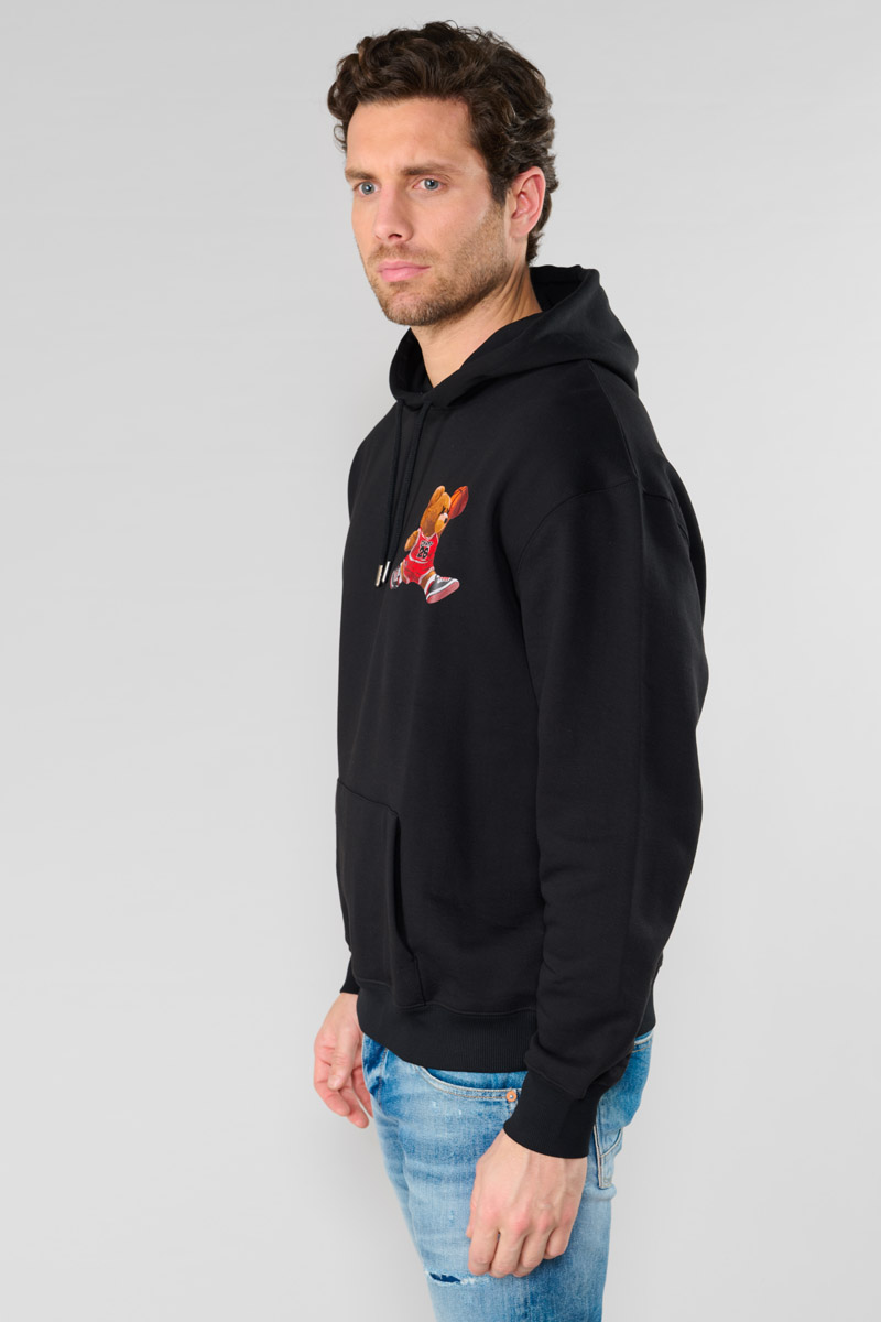 Kapuzen-sweatshirt Loro in schwarz