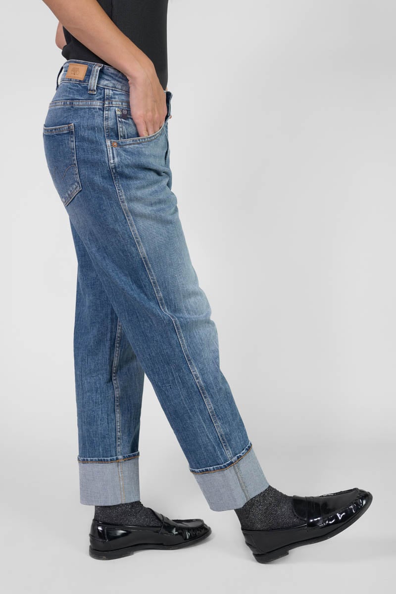 Jeans 400/60 girlfriend Jama high waist 7/8 blau Nr.4