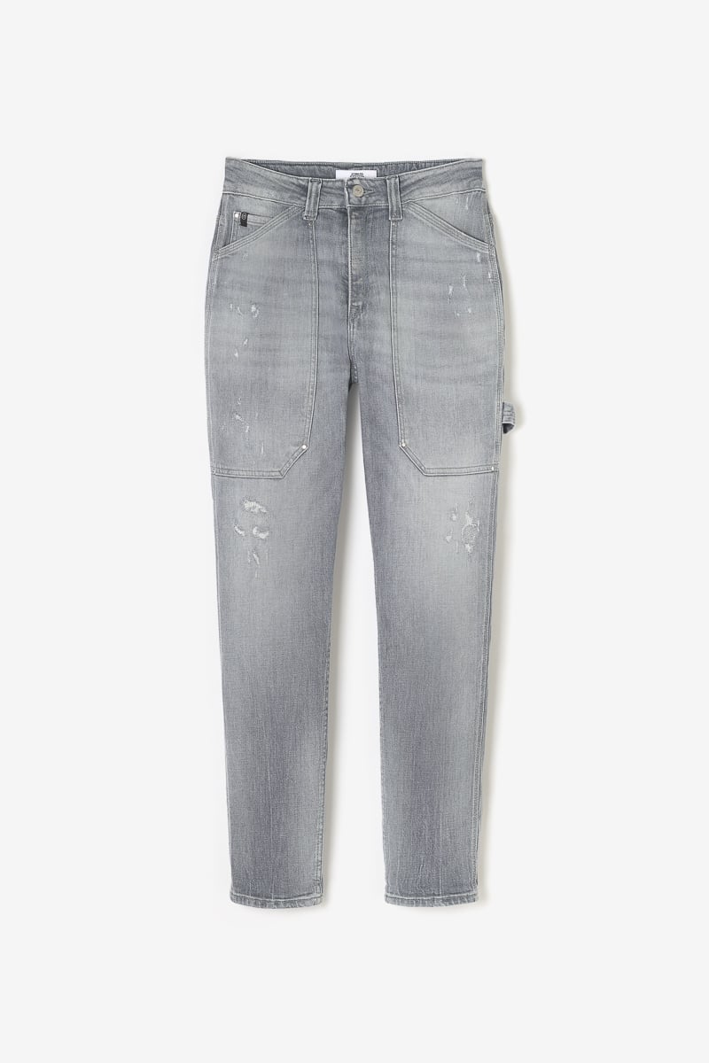Jeans 400/60 girlfriend Union high waist destroy grau Nr.3