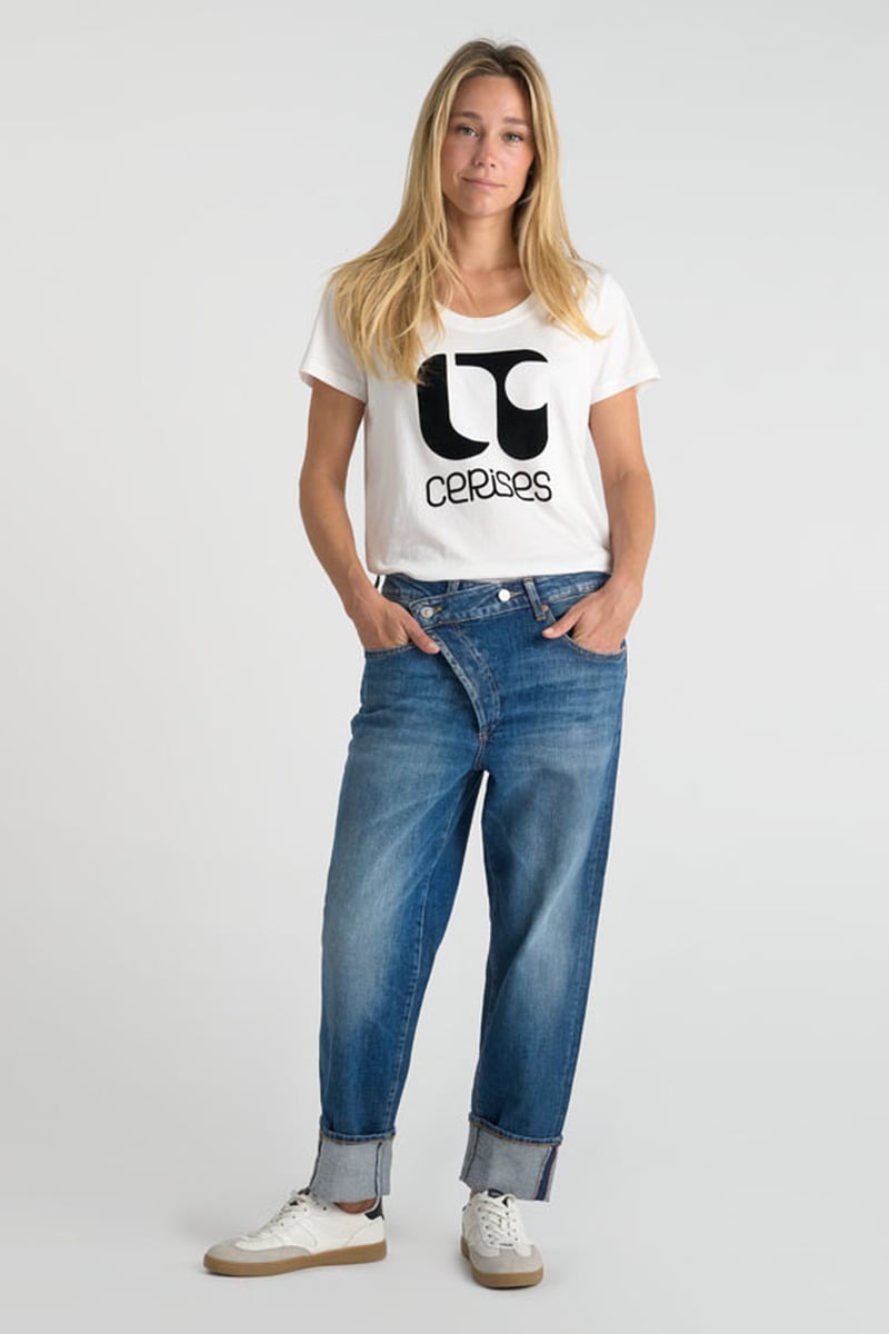 Jeans loose Cosy 7/8 blau Nr.4