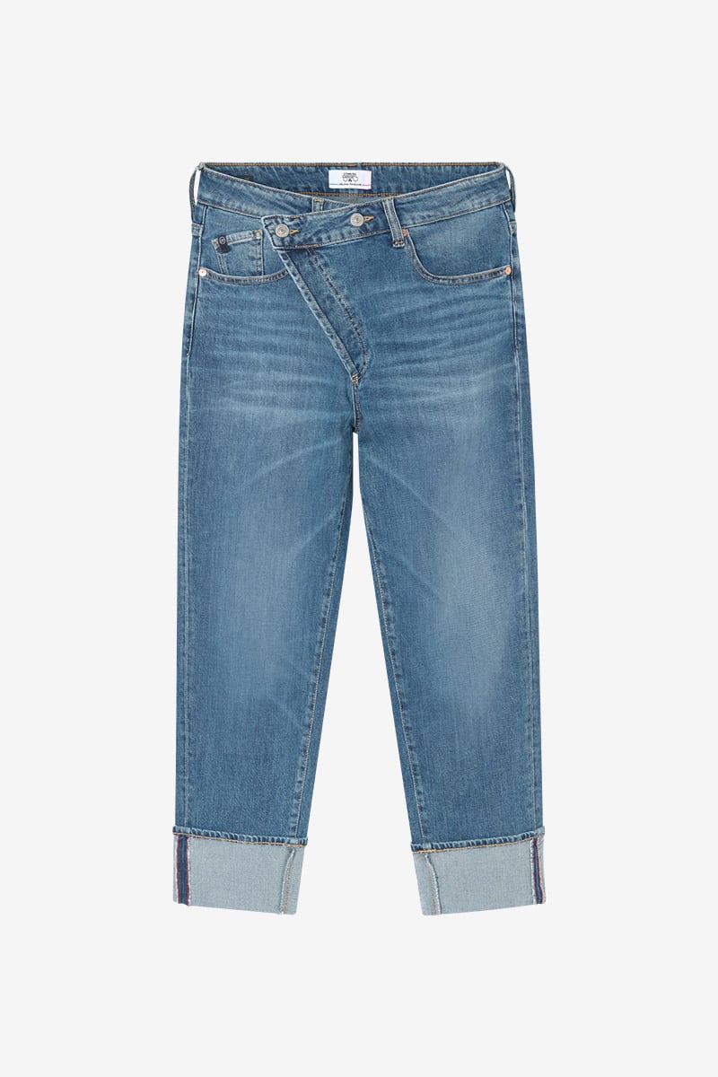 Jeans loose Cosy 7/8 blau Nr.4