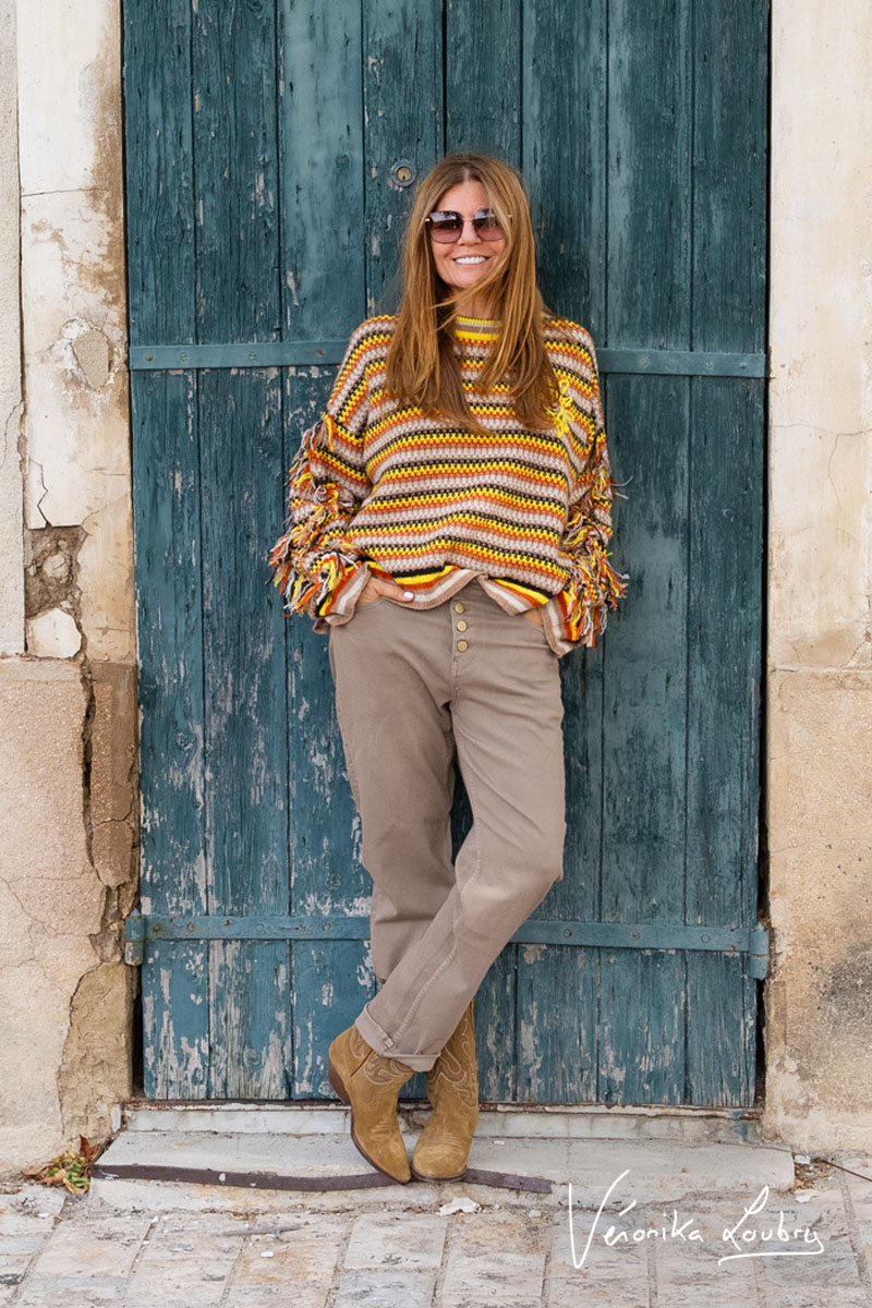 James 400/60 girlfriend von Véronika Loubry Jeans High Waist braun