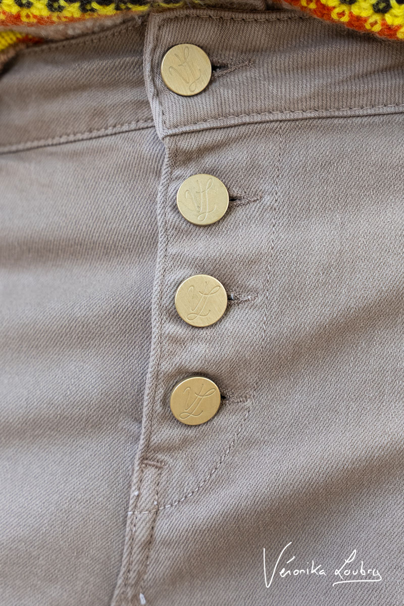 James 400/60 girlfriend von Véronika Loubry Jeans High Waist braun