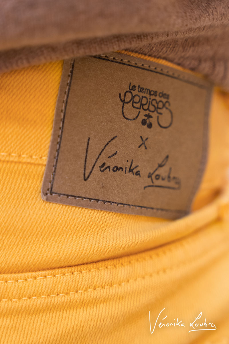 James 400/60 girlfriend by Véronika Loubry Jeans mit hoher Taille gelb