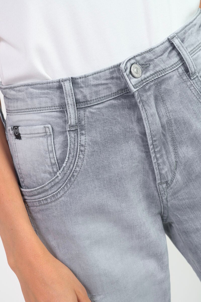 Jeans 400/28 wide leg Carlino High Waist destroy grau Nr. 3