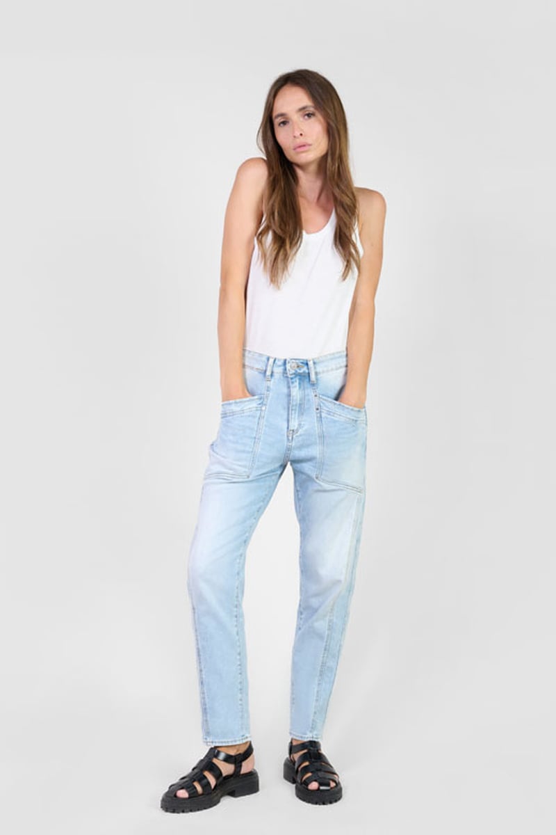 Jeans 400/60 girlfriend Sare high waist vintage blau Nr.5
