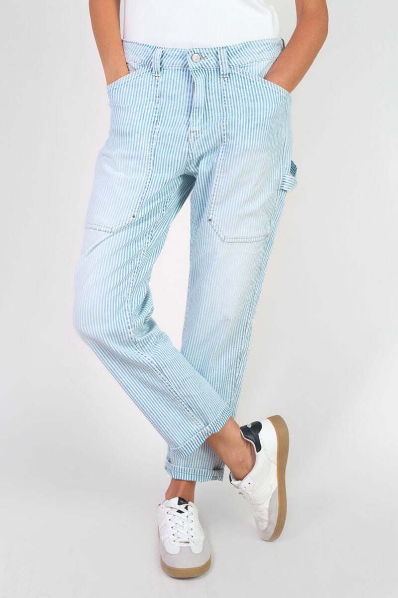Jeans 400/60 girlfriend Union High Waist blau