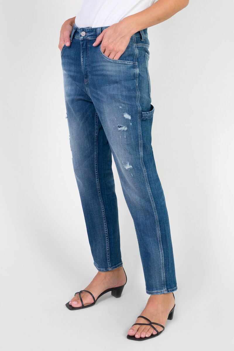 Jeans 400/60 girlfriend Vecta high waist destroy blau Nr.3