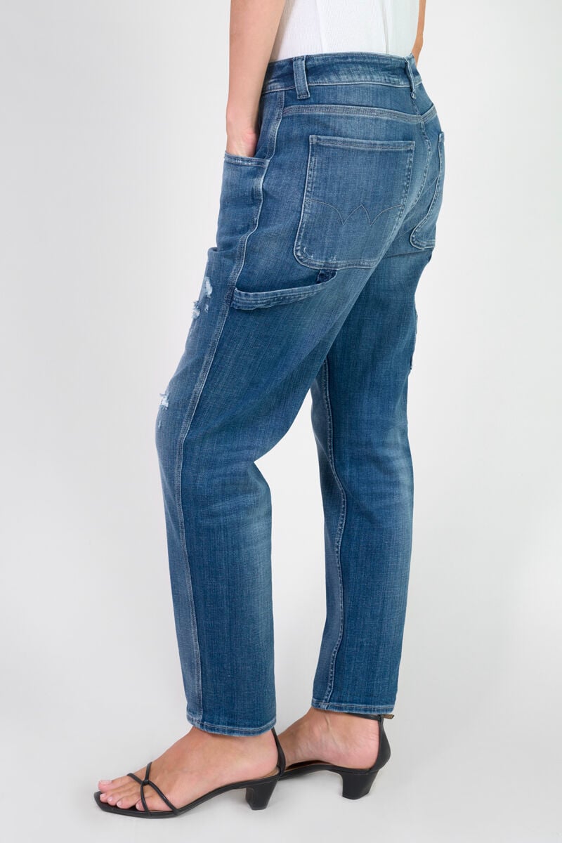 Jeans 400/60 girlfriend Vecta high waist destroy blau Nr.3