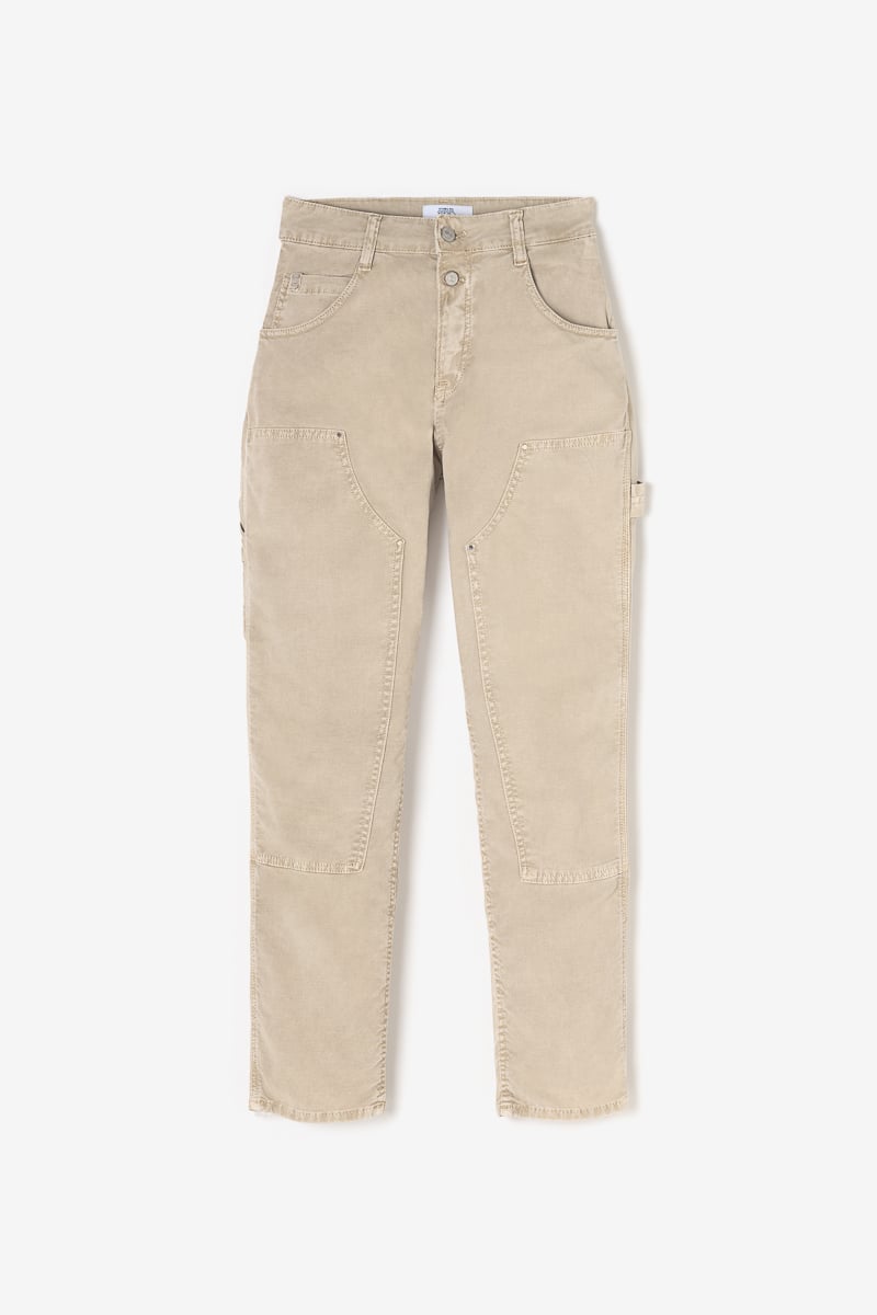Jeans 400/60 girlfriend Work High Waist beige