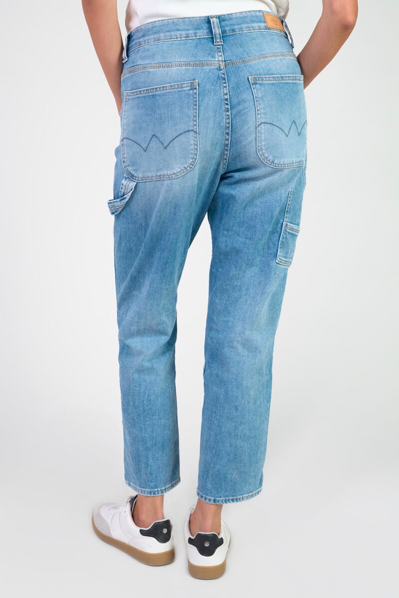 Jeans 400/60 girlfriend Work high waist blau Nr.4