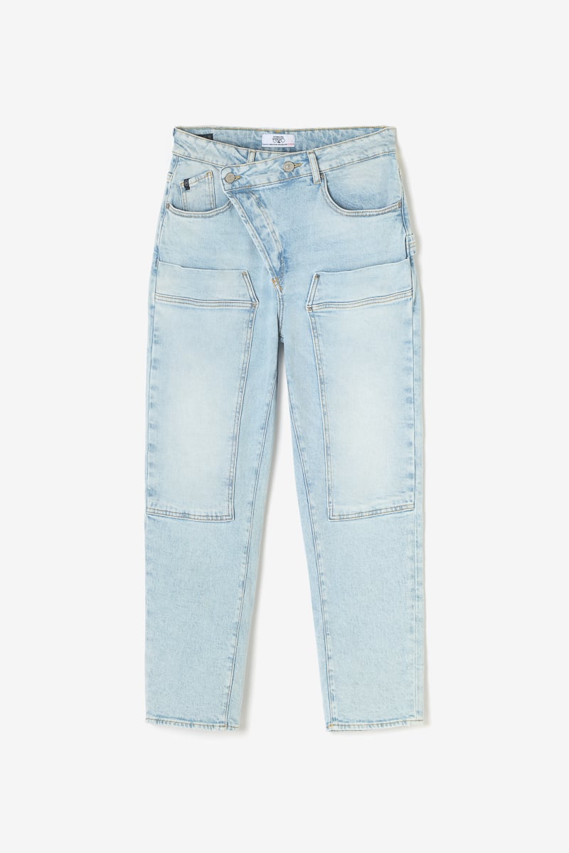 Jeans boyfit Cosy pocket 7/8 blau Nr.5