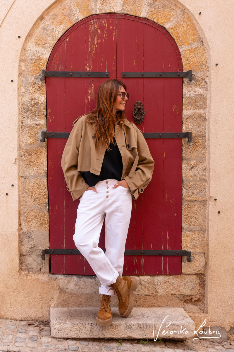 James 400/60 girlfriend by Véronika Loubry Jeans High Waist weiß