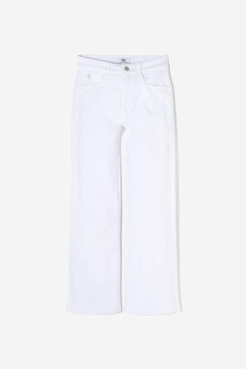 Jeans pulp wide leg high waist 7/8 weiß