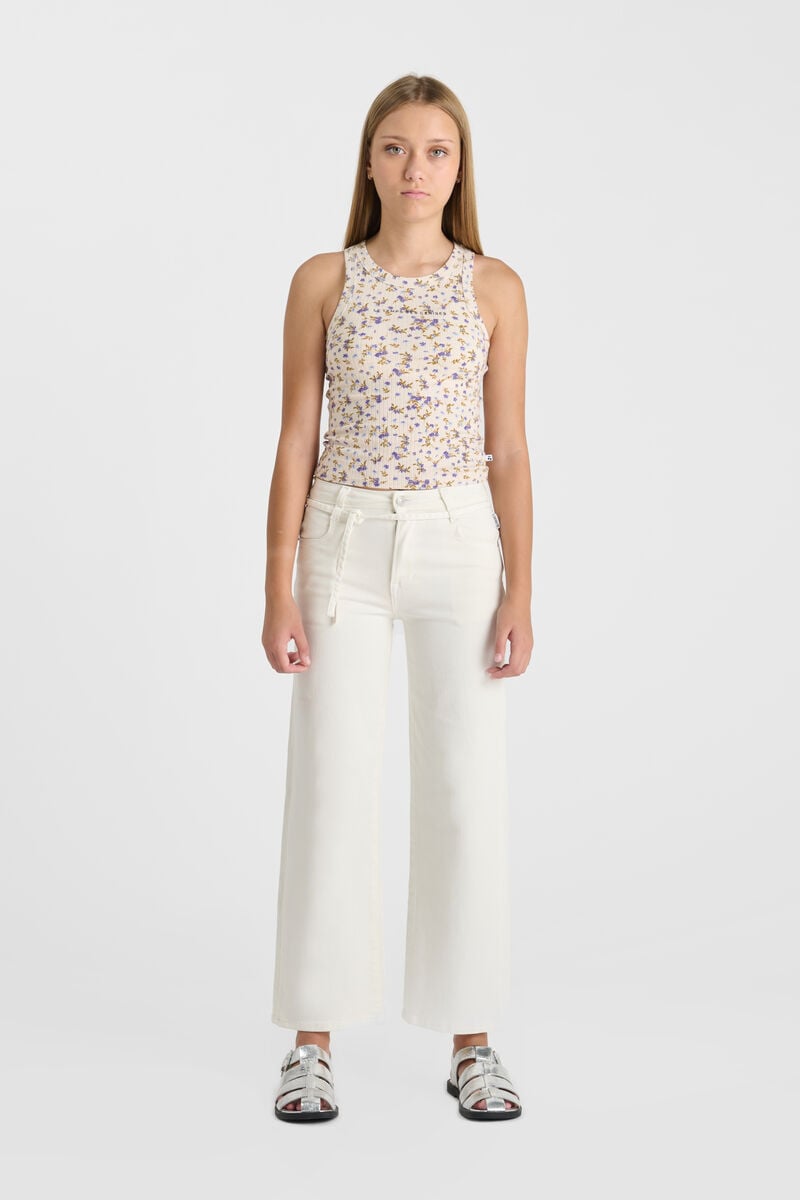 Jeans Alexgi wide leg high waist weiß