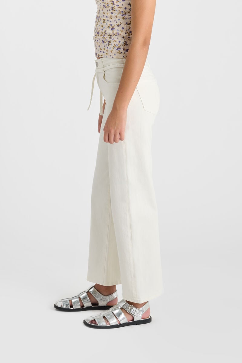 Jeans Alexgi wide leg high waist weiß