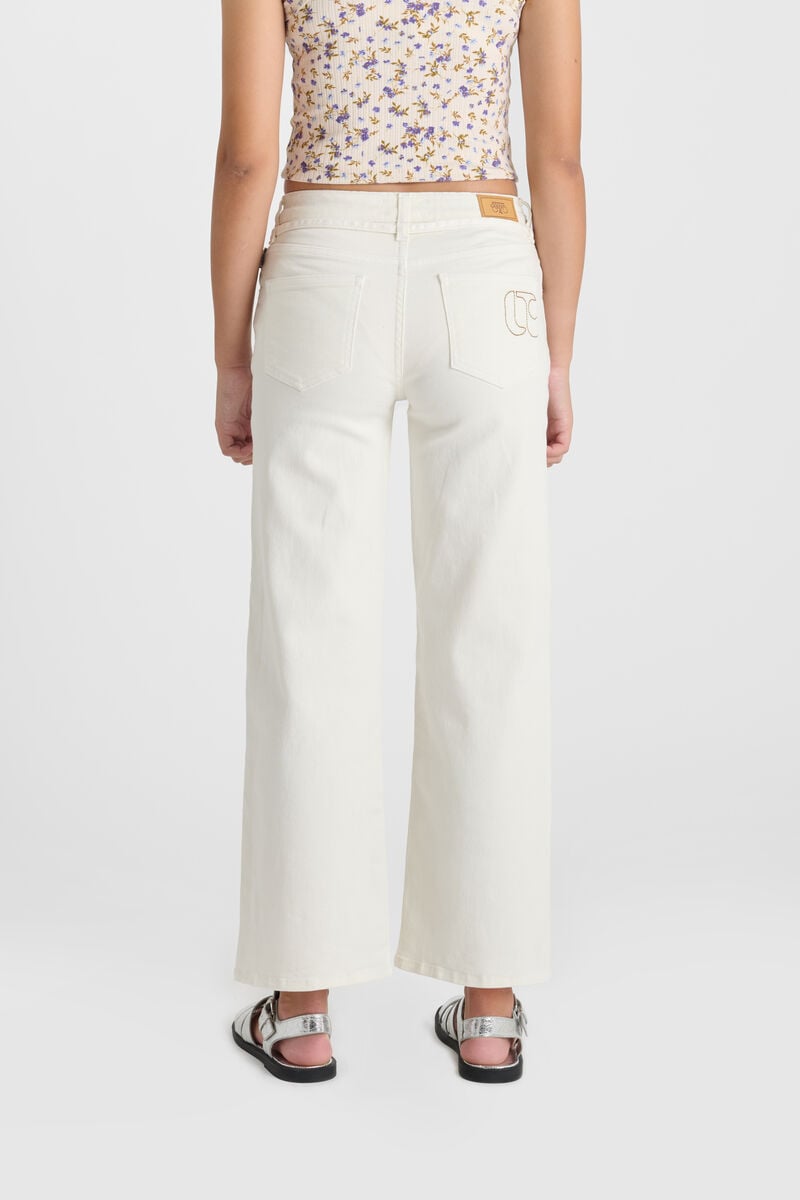 Jeans Alexgi wide leg high waist weiß